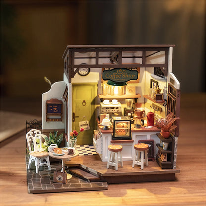 Rolife Cafe 3D Wooden Puzzles Miniature - DIYTime