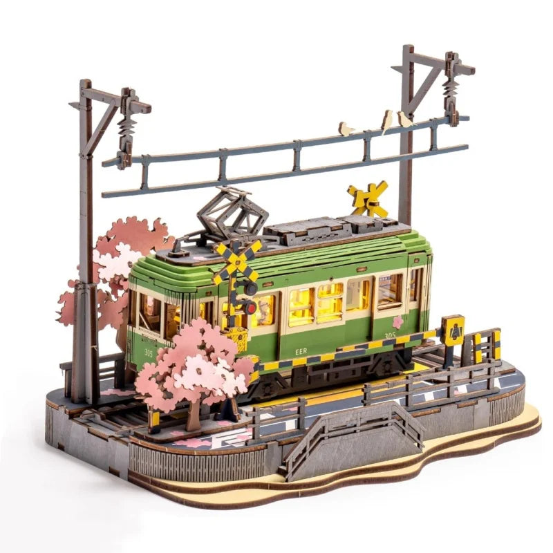 Robotime Sakura Journey 3D Wooden Puzzles Miniature - DIYTime