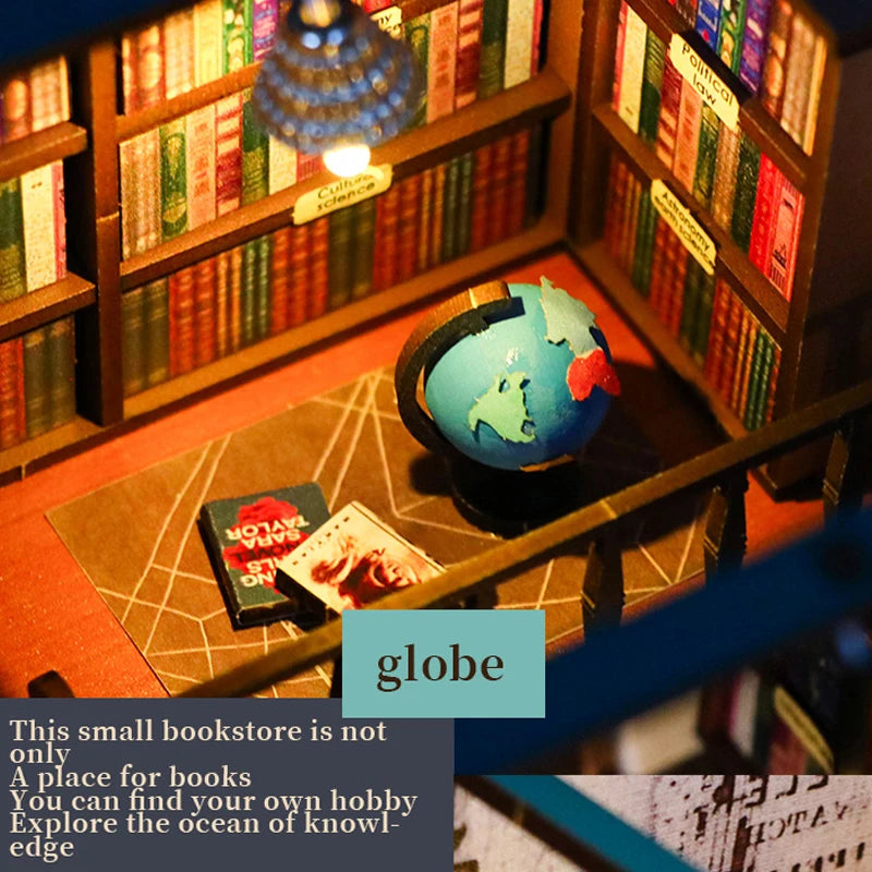 Book Store 3D Wooden Puzzles Miniature - DIYTime