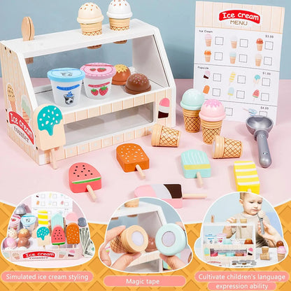 Ice Cream Montessori Wooden Toys - DIYTime