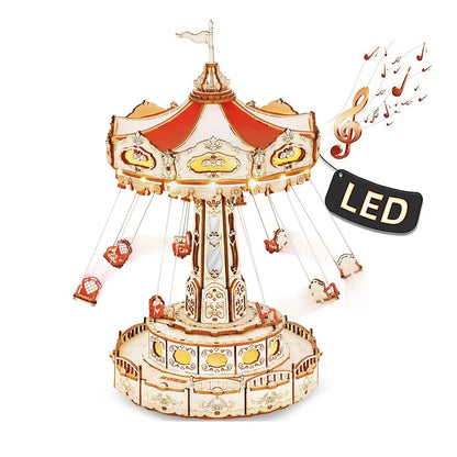 Magic Swing Ride DIY Music Box 3D Wooden Puzzle - DIYTime