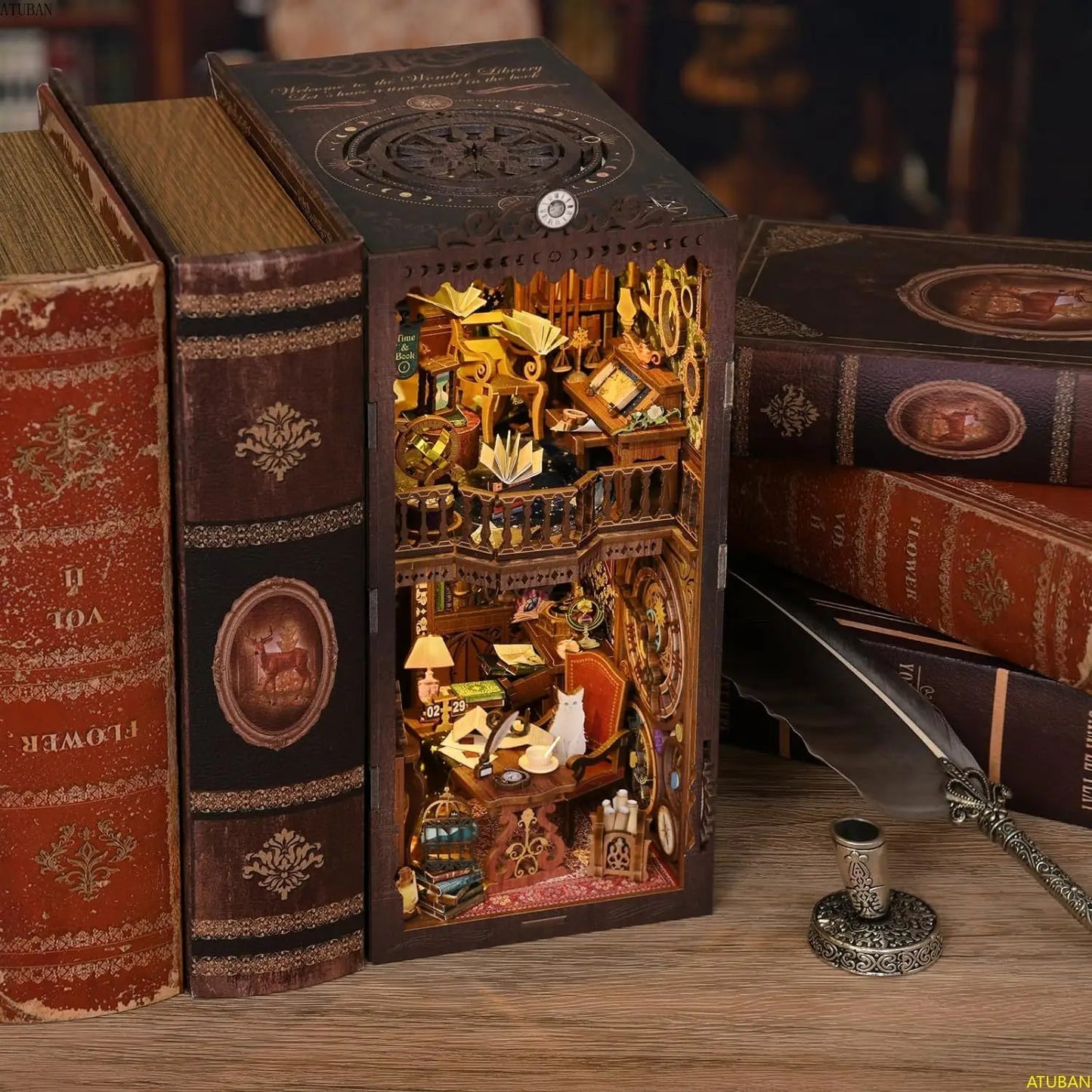 Magic Library 3D Wooden DIY Book Nook - DIYTime