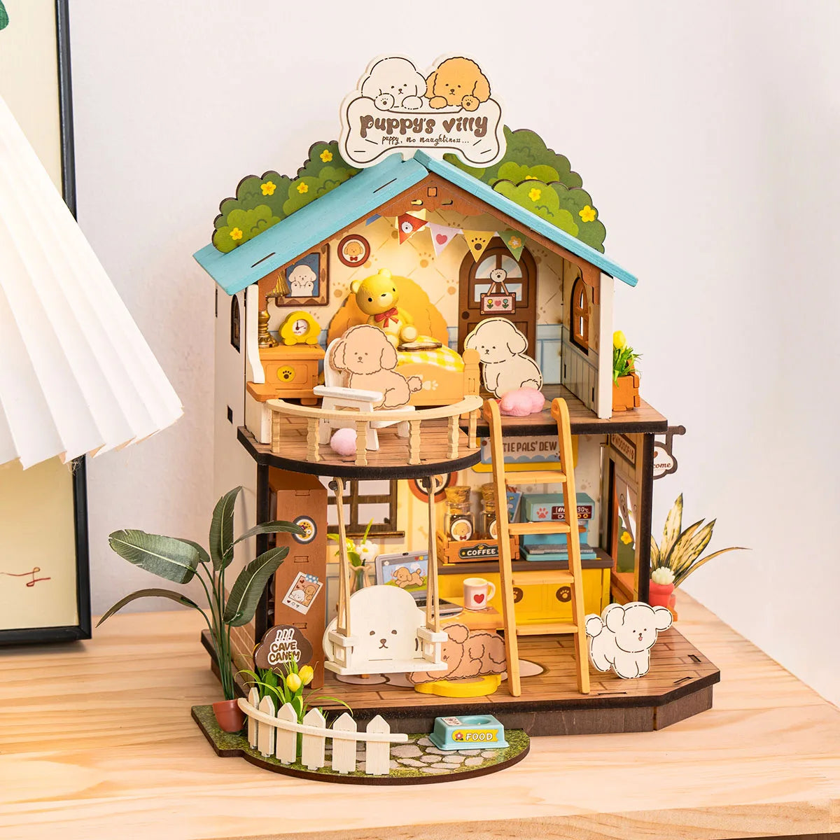 Puppy's Cozy Villa House DIY Miniature House Kit - DIYTime