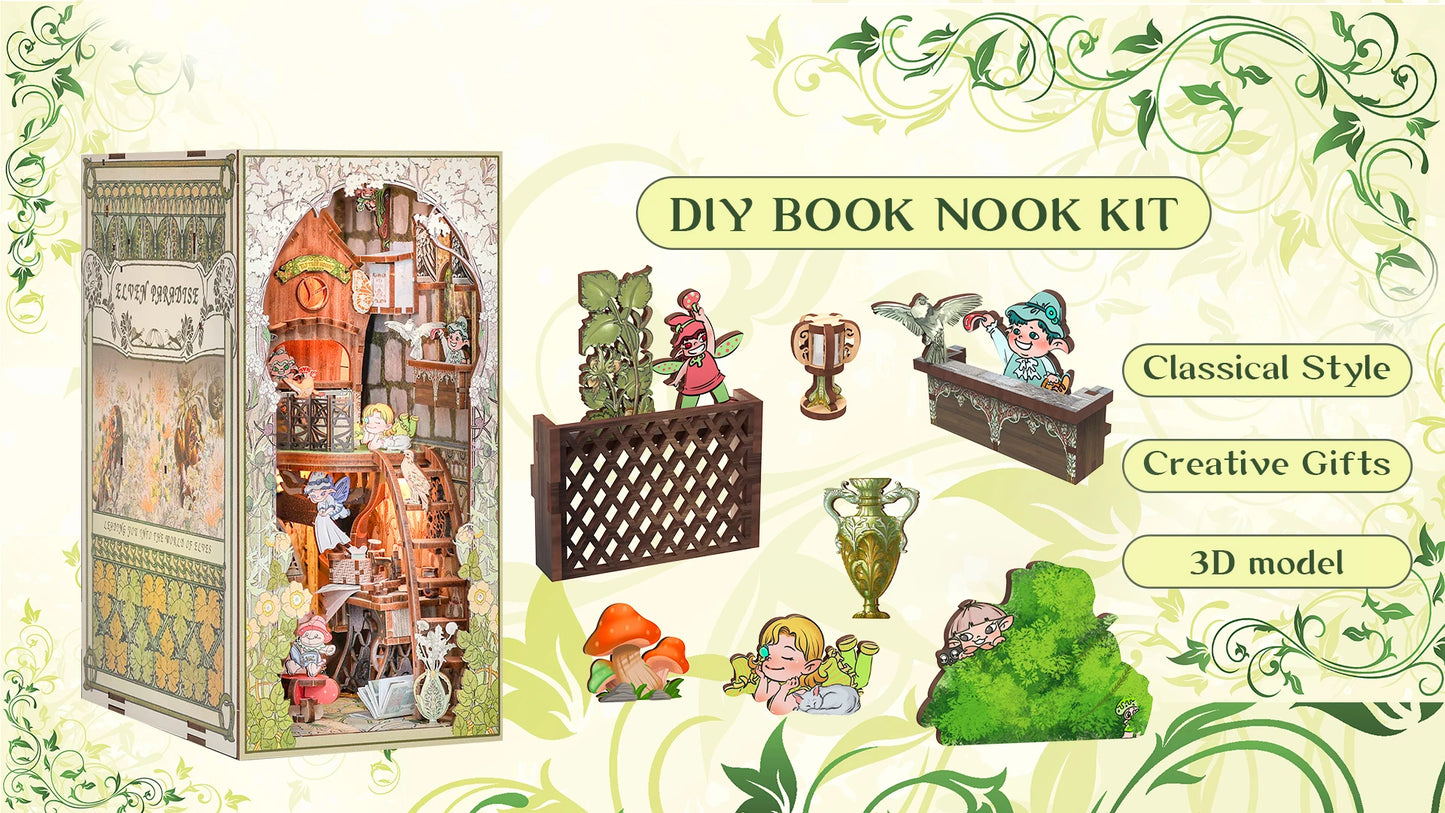 Elven Paradise DIY Book Nook - DIYTime