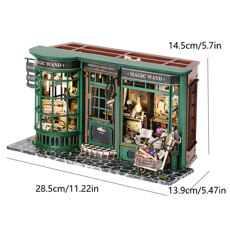 Book Store 3D Wooden Puzzles Miniature - DIYTime