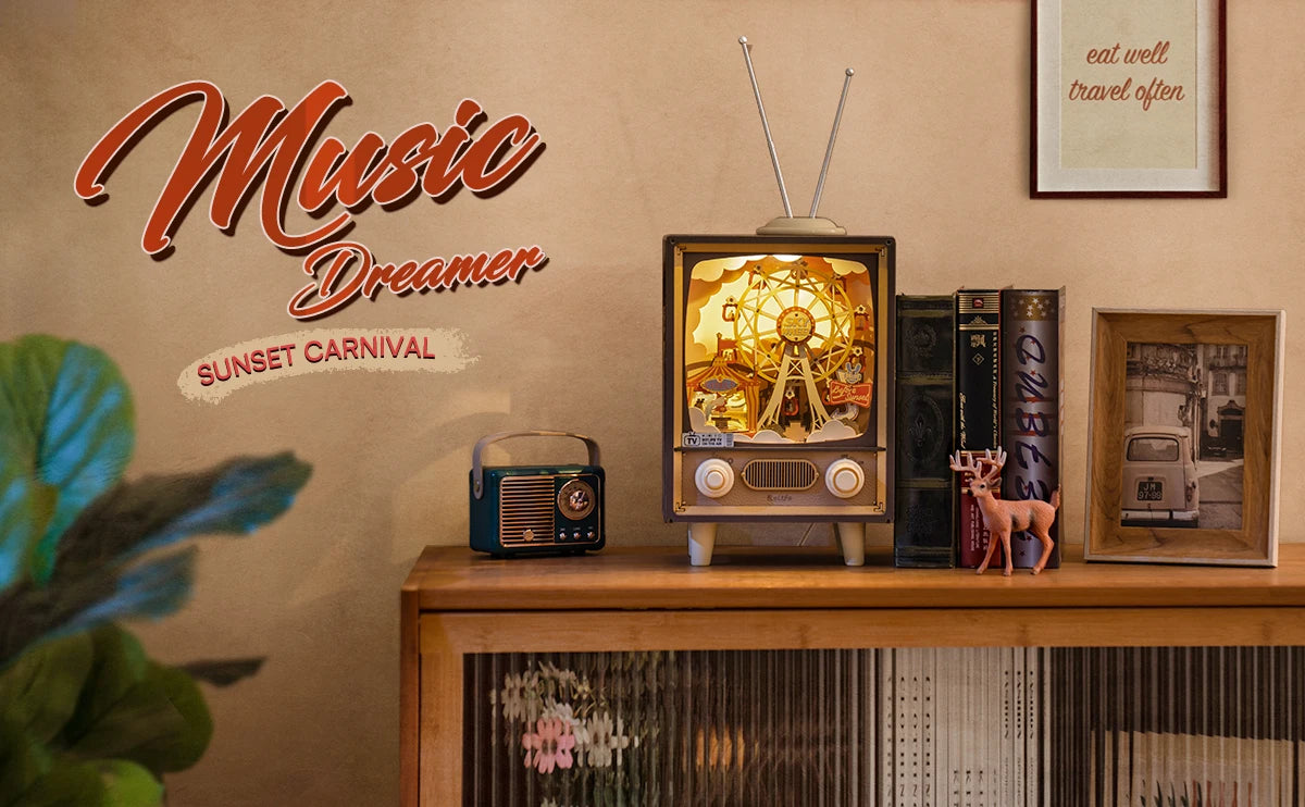 Sunset Carnival Music TV DIY 3D Puzzle - DIYTime