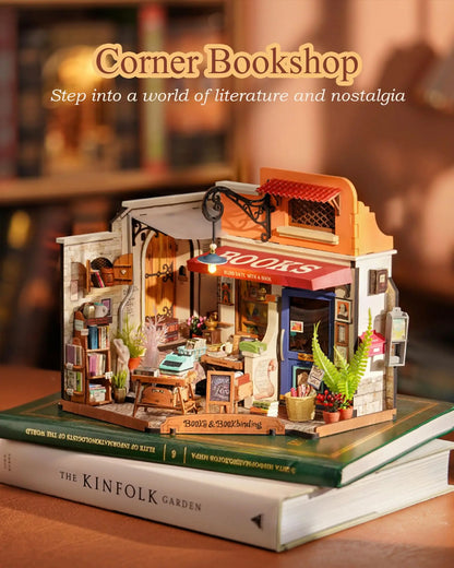 Bookstore 3D Wooden Puzzles Miniature - DIYTime