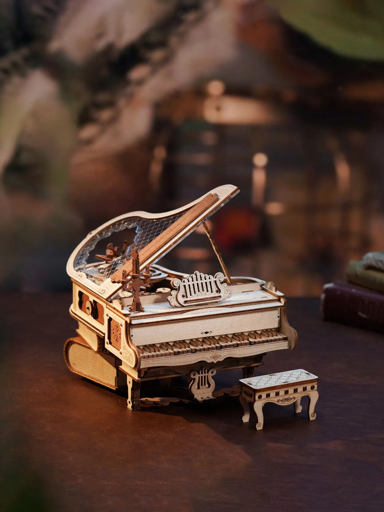 Magic Piano Mechanical Music Box 3D Wooden Puzzle - DIYTime