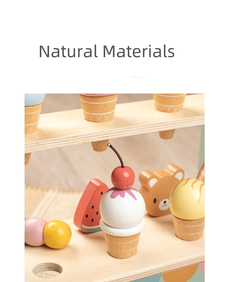 Ice Cream Montessori Wooden Toys - DIYTime