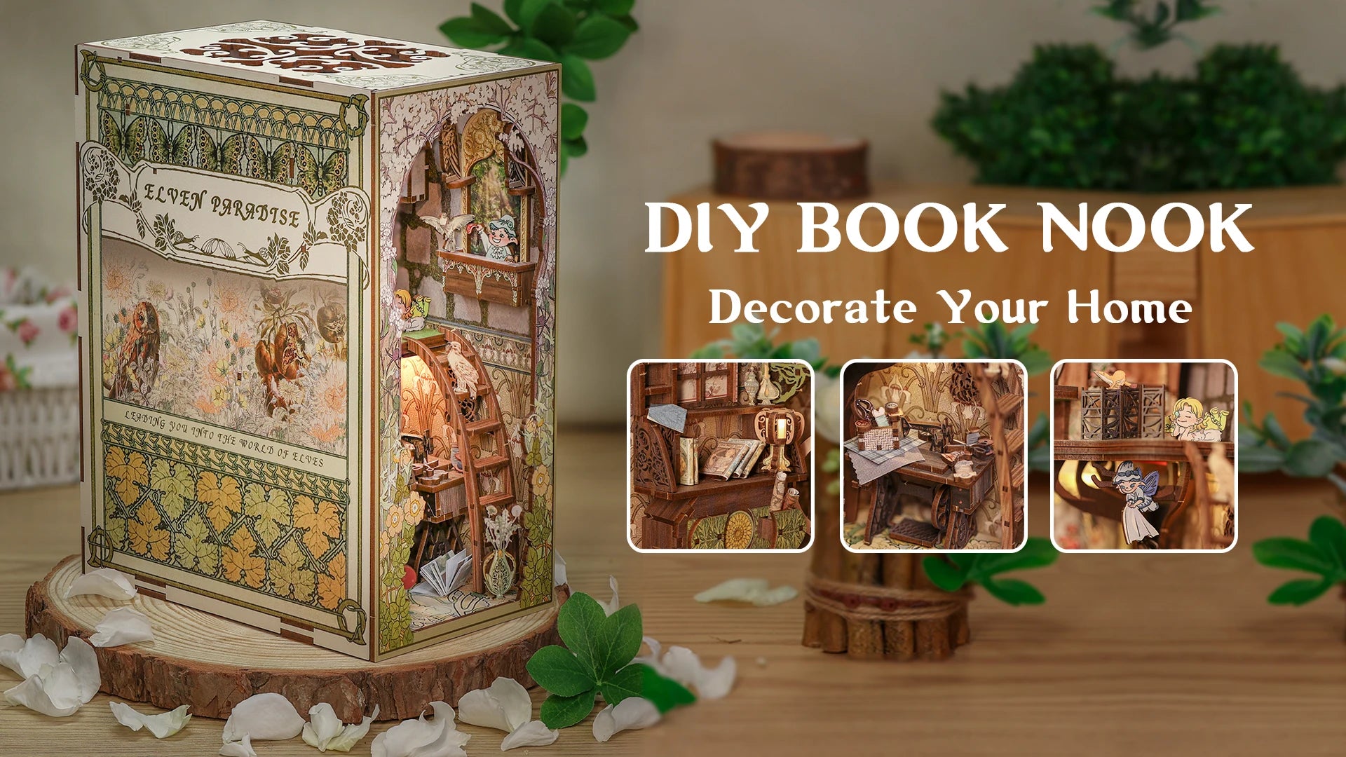 Elven Paradise DIY Book Nook - DIYTime