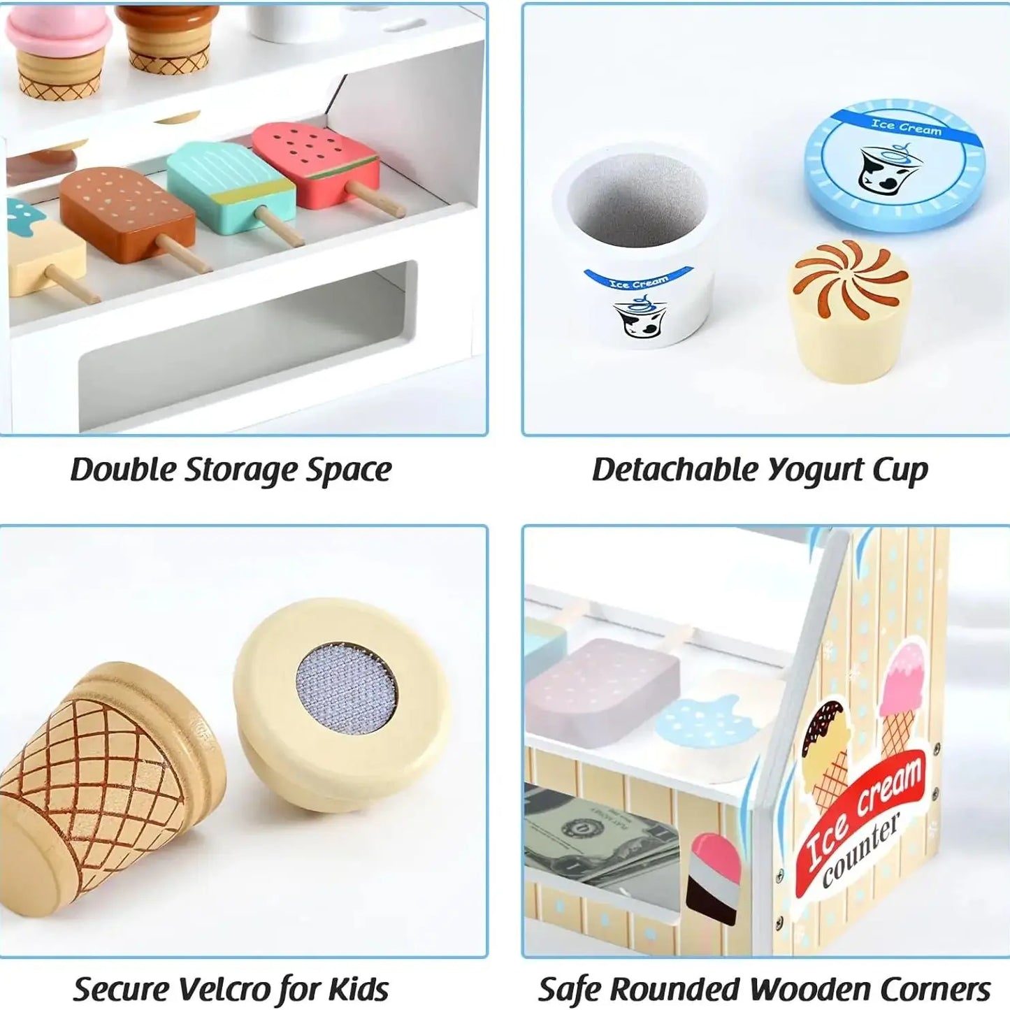 Ice Cream Montessori Wooden Toys - DIYTime