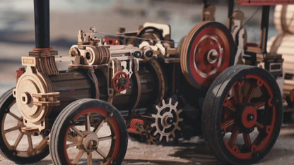 Mechanical Steam Engine 3D Wooden Puzzle