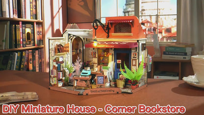 Bookstore 3D Wooden Puzzles Miniature