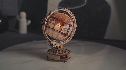 Luminous 3D Magnifying Globe Wooden Puzzle